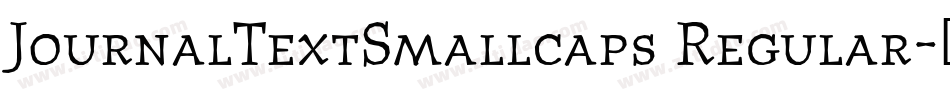 JournalTextSmallcaps Regular字体转换
